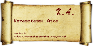 Keresztessy Atos névjegykártya